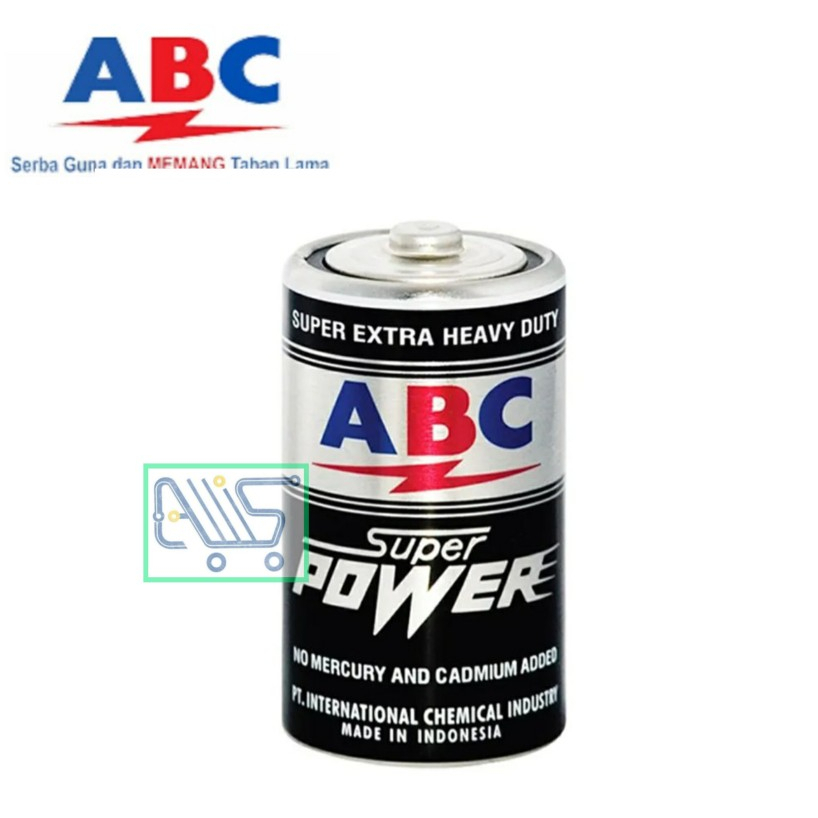Jual Battery ABC Super Power R20 D Size 1.5V Original Ecer Harga Per ...
