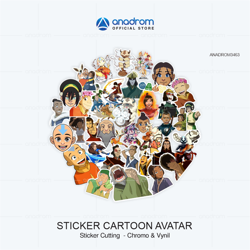 Jual Sticker Cartoon Avatar | Sticker Anime & Aesthetic | Anadrom 3463 ...