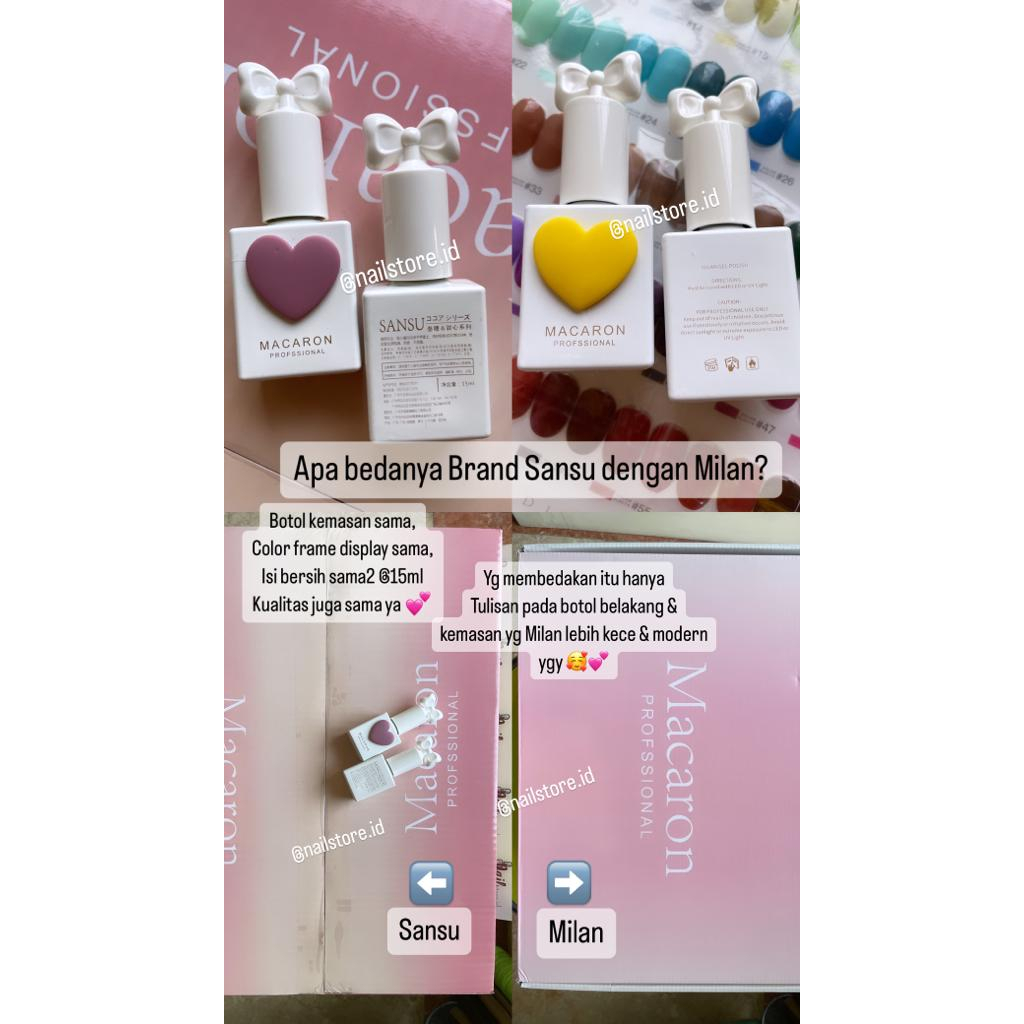 Jual 1 SET GEL POLISH 58 COLOR + DISPLAY COLOR CHART + TOP COAT & BASE ...