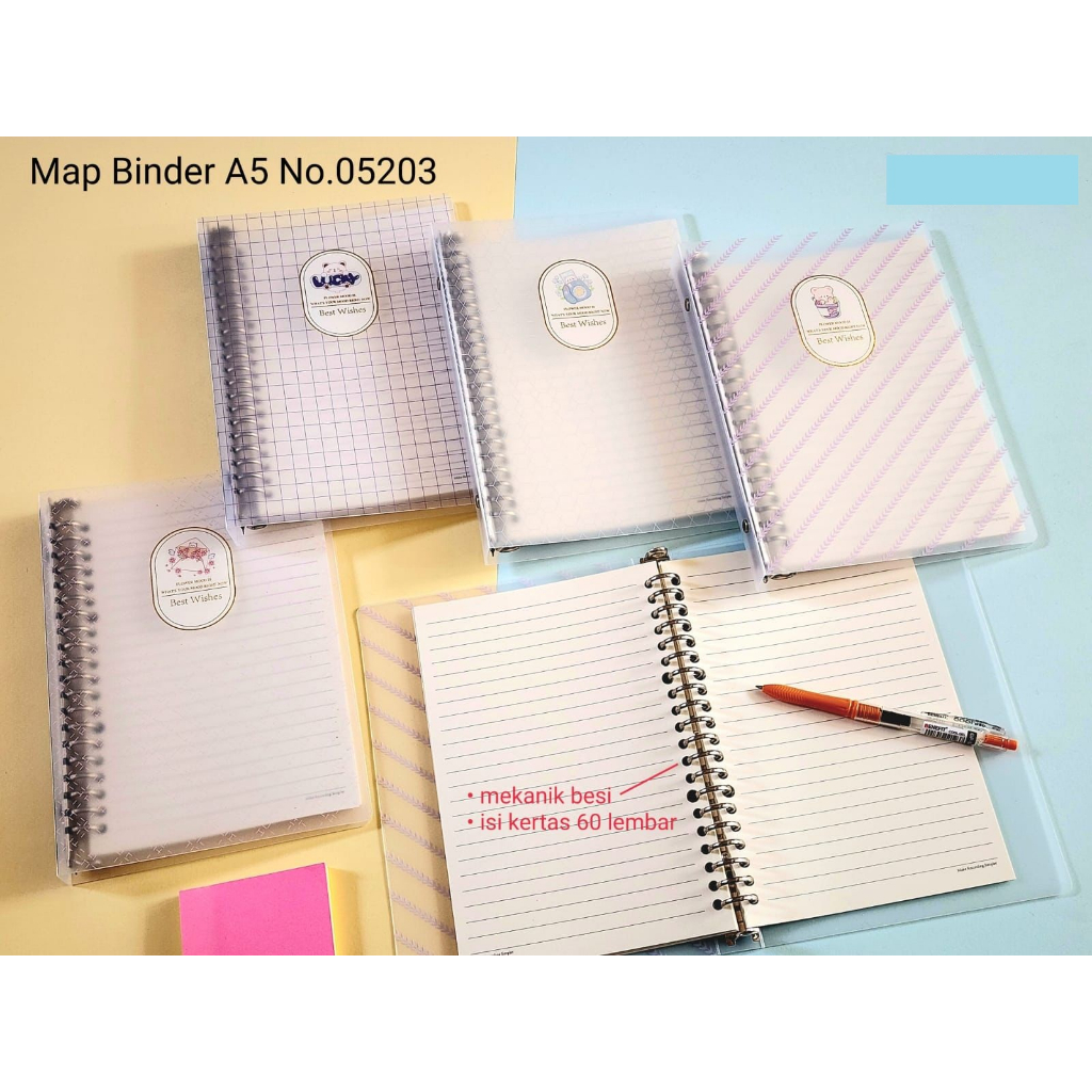 Jual Buku Binder Note/ring Binder A5 Dan B5 Transparan | Shopee Indonesia