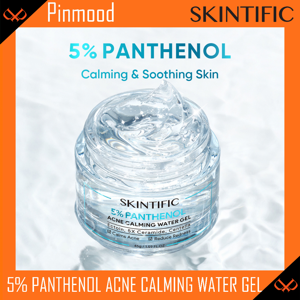Jual SKINTIFIC 5 PANTHENOL ACNE CALMING WATER GEL [ 45 G ] PELEMBAB