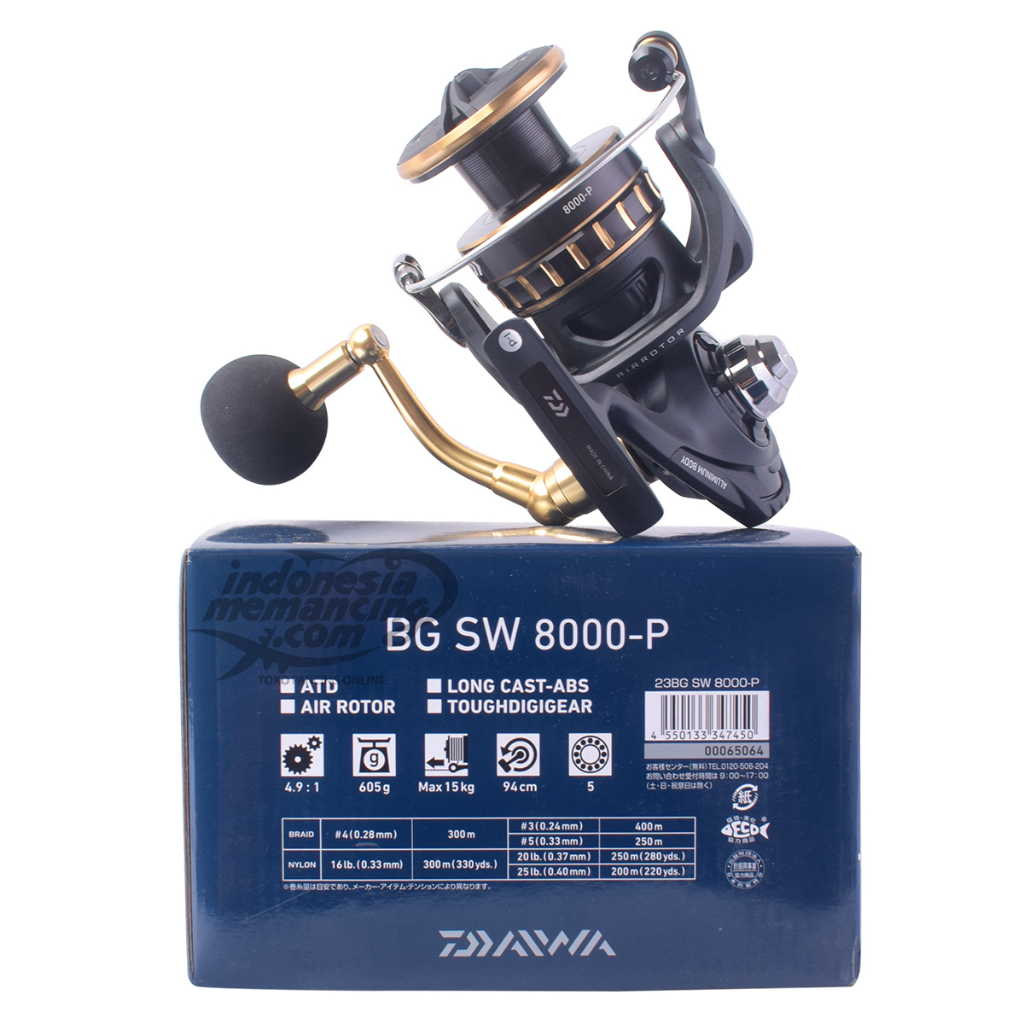 DAIWA 23 BG SW Spinning Reel - Saltwater Fishing Reel 4000-18000 Size Range (2023 Model)