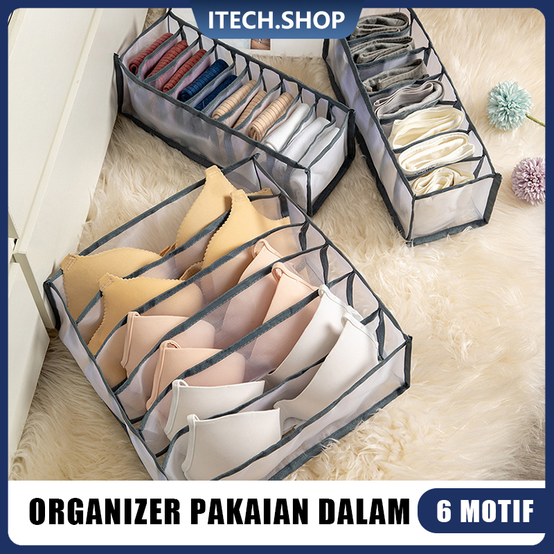Jual Storage Box Organizer Celana Dalam/Cover/Clothes Organizer/Lemari