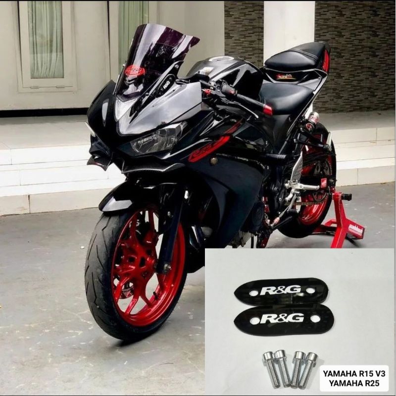 Jual Mirror blanking yamaha R25 R15 V3 tutup lubang spion depan bahan ...