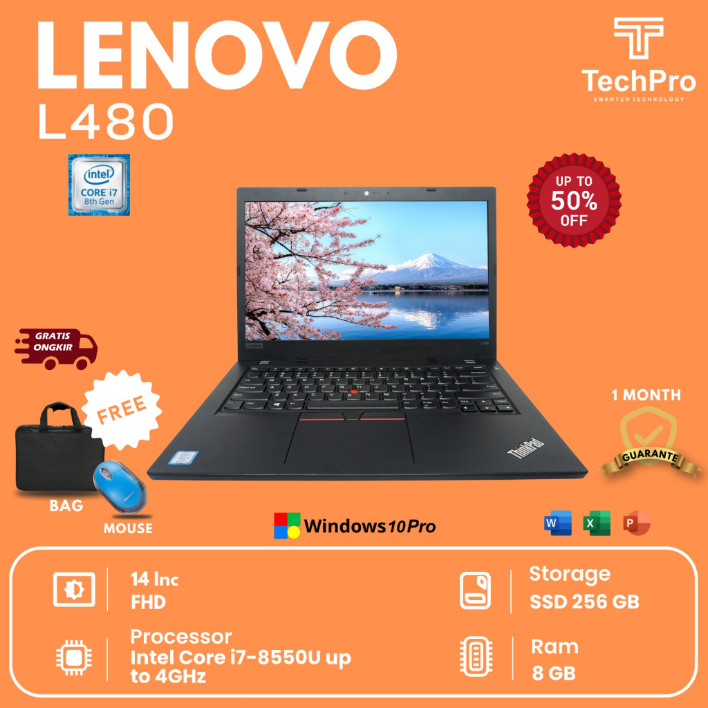 ThinkPad L480/ノートパソコン/SSD512GB/Win11/i3 【公式通販】