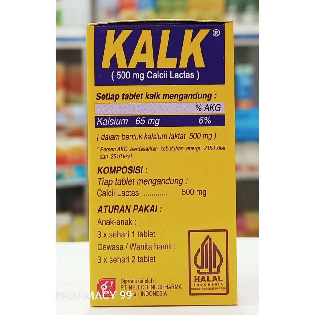 Jual Nellco Kalk 𝐈𝐒𝐈 𝟑𝟎 𝐓𝐀𝐁𝐋𝐄𝐓 - Suplemen Kalsium Untuk Tulang dan Gigi ...