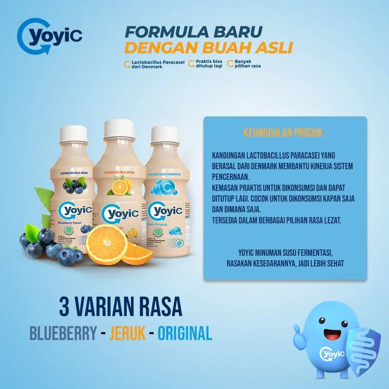 Jual Minuman Susu Fermentasi YoyiC 130 Ml, 12 Botol | Shopee Indonesia