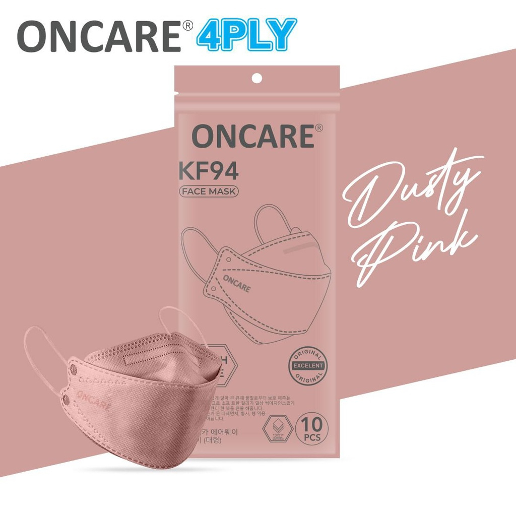 Jual Masker Kf94 Premium ONCARE Tebal Dewasa 4 Ply Earloop Isi 10 Pcs ...