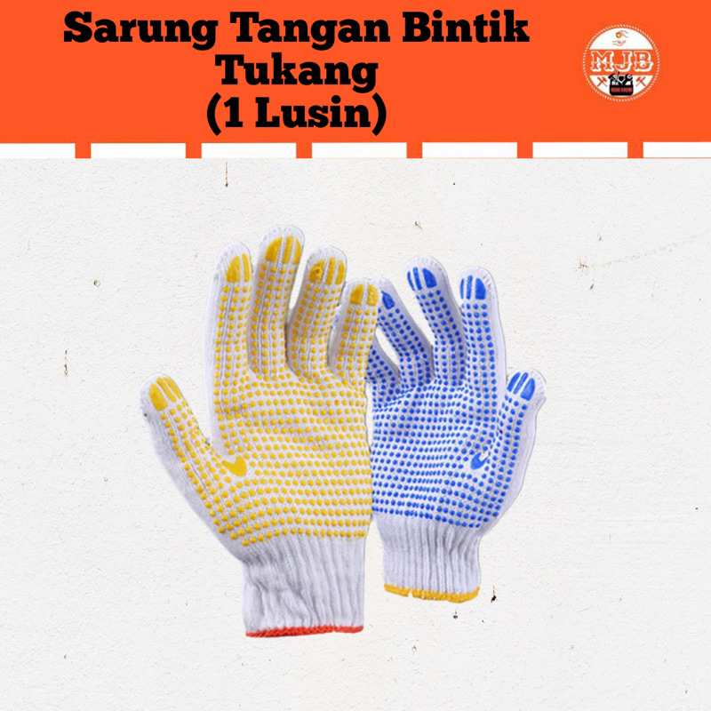 Jual Sarung Tangan Bintik Tukang 1 Lusin | Shopee Indonesia