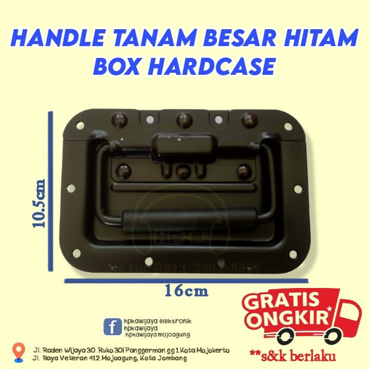 Jual HANDLE HENDEL TANAM BESAR HITAM BOX HARD CASE HARDCASE | Shopee ...
