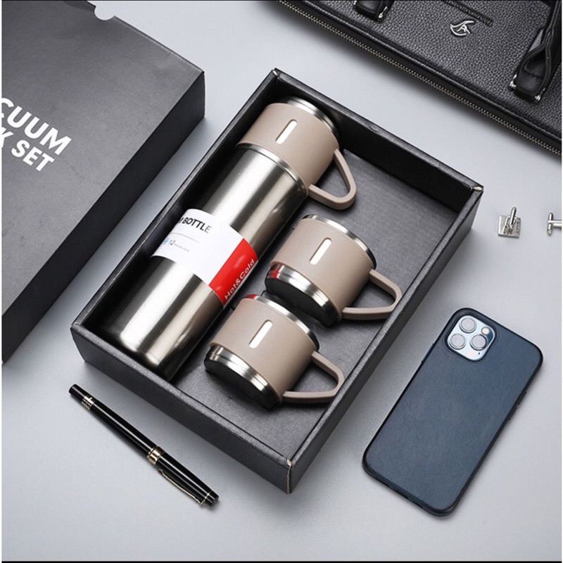 Jual VACUM SET THERMOS - Thermos set sultan free cangkir | Shopee Indonesia