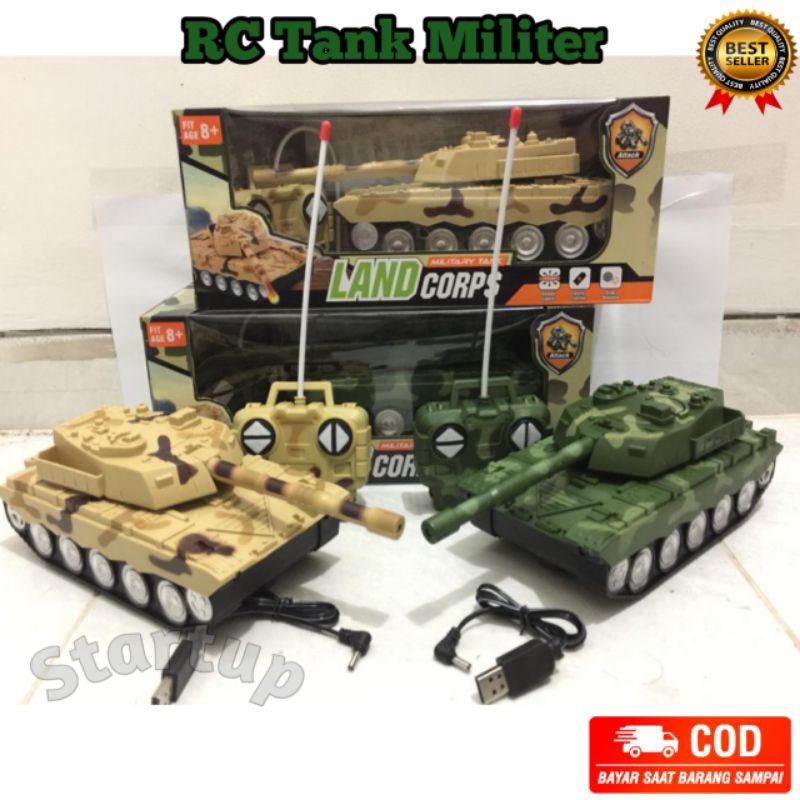 Jual Mainan Remot Control Tank Militer LAND Corps Remote Tank Battle ...