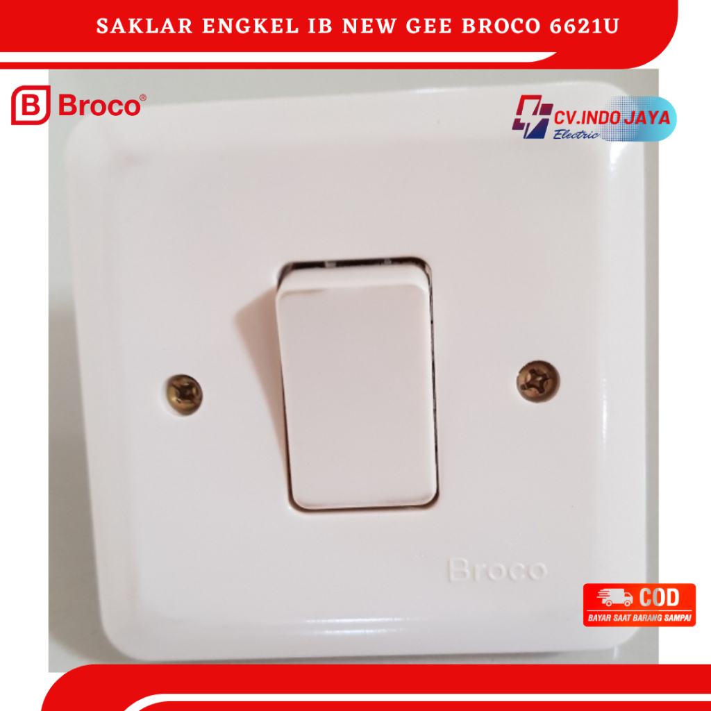 Jual Saklar Broco Saklar Tunggal Broco Saklar Engkel Broco Saklar Single Broco New Gee