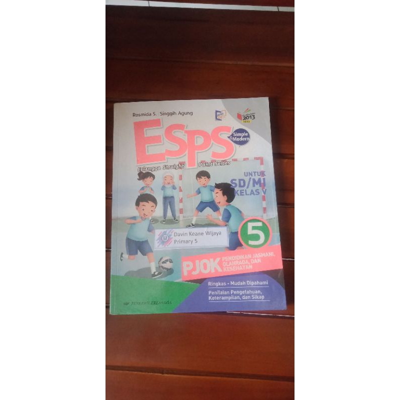 Jual Buku Esps Pjok Pendidikan Jasmani Olahraga Dan Kesehatan Untuk Sd