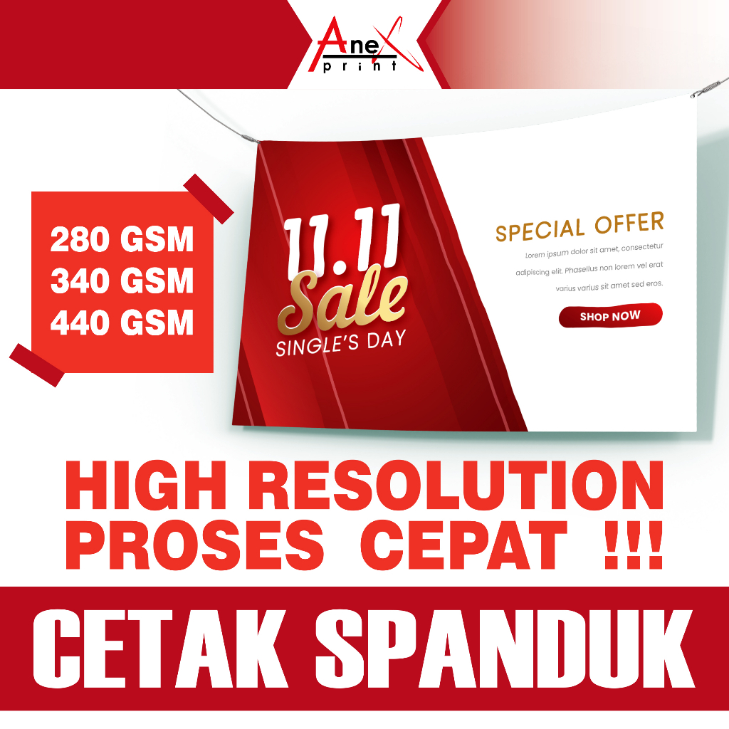 Jual PRINT SPANDUK HIGH RESOLUTION MURAH DAN CEPAT / CETAK BANNER ...