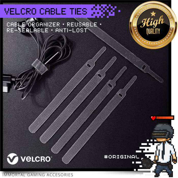 Jual [IM] Velcro Cable Ties Strap Pengikat Kabel Charger Earphone Biar ...