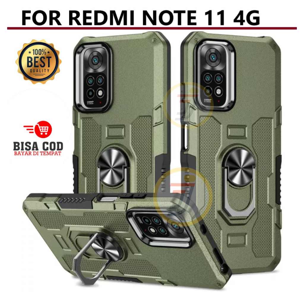 Jual Casing Xiaomi Redmi Note 11 4G Ring Armor Robot Case