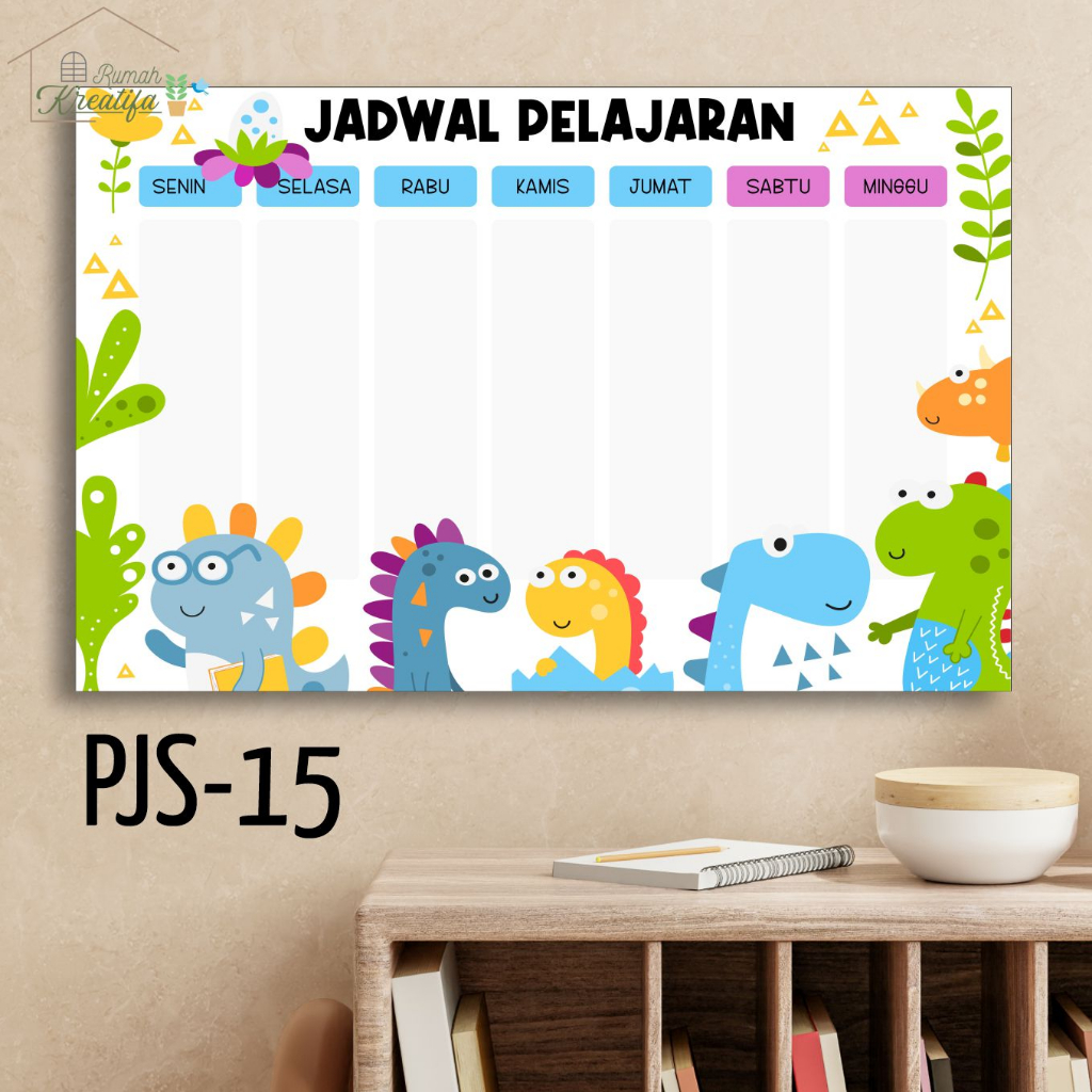 Jual Wipe And Clean Weekly Planner Jadwal Sekolah Mingguan Wall Schedule Poster Jadwal 1477