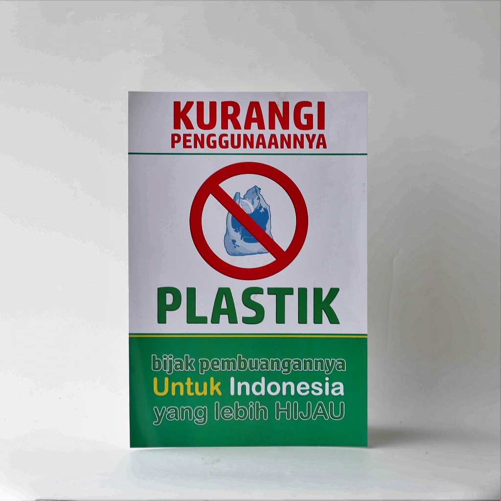 Jual Poster Cintai Lingkungan Poster Kurangi Penggunaan Plastik Bijak Dalam Membuang Sampah 9243