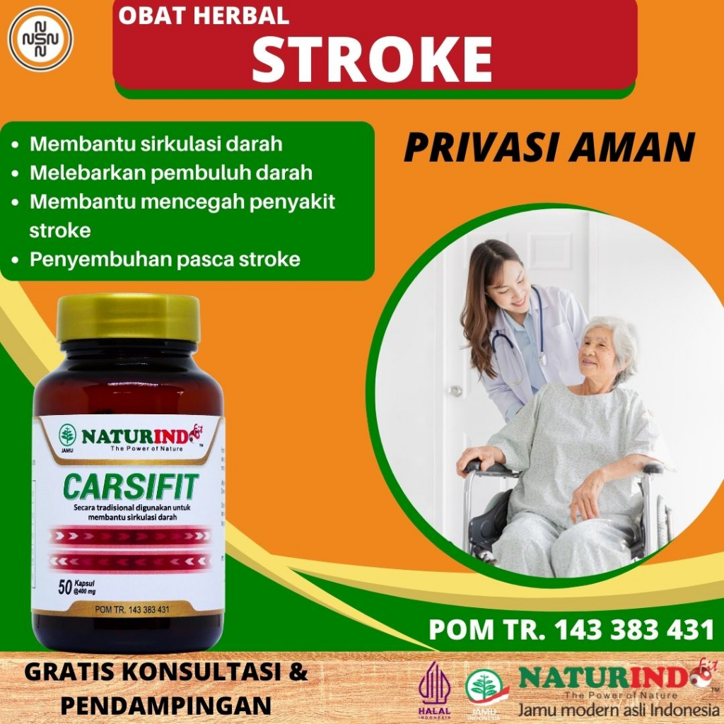 Jual Obat Stroke Herbal Bells Palsy Pembersih Pembuluh Darah Lumpuh