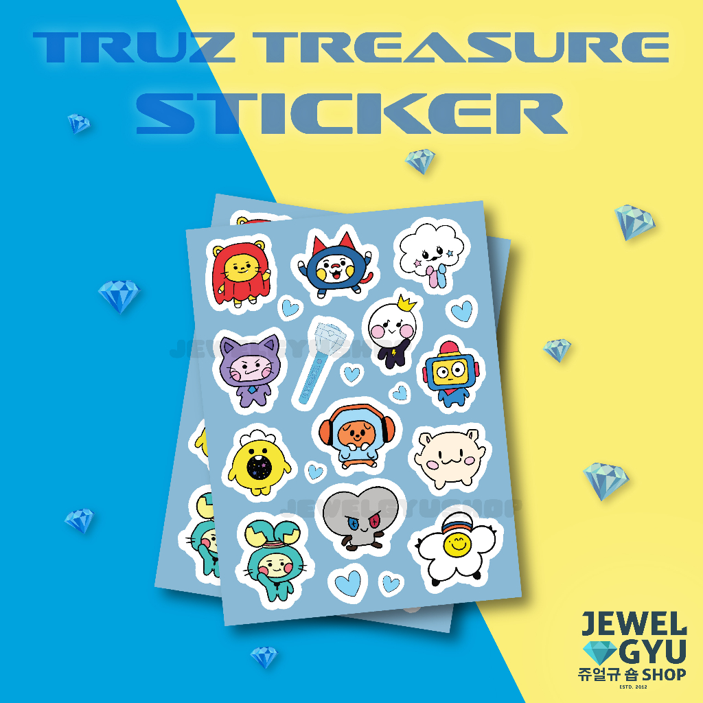 Jual Truz Treasure Glossy Sticker / Stiker Deco KPOP | Shopee Indonesia