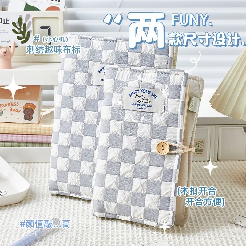 Jual Notebook Cover Binder 6 ring Kain Aesthetic Vintage Buku Catatan