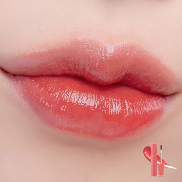 READY R0MND Dewyful Water Tint Glossy Colorful In Coral Chili Up Lilac Cream Liptint