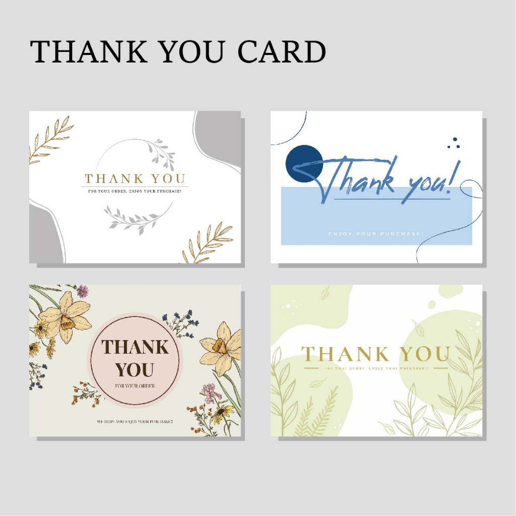 Jual Pcs Thank You Card Stiker Stiker Thank You Kartu Ucapan