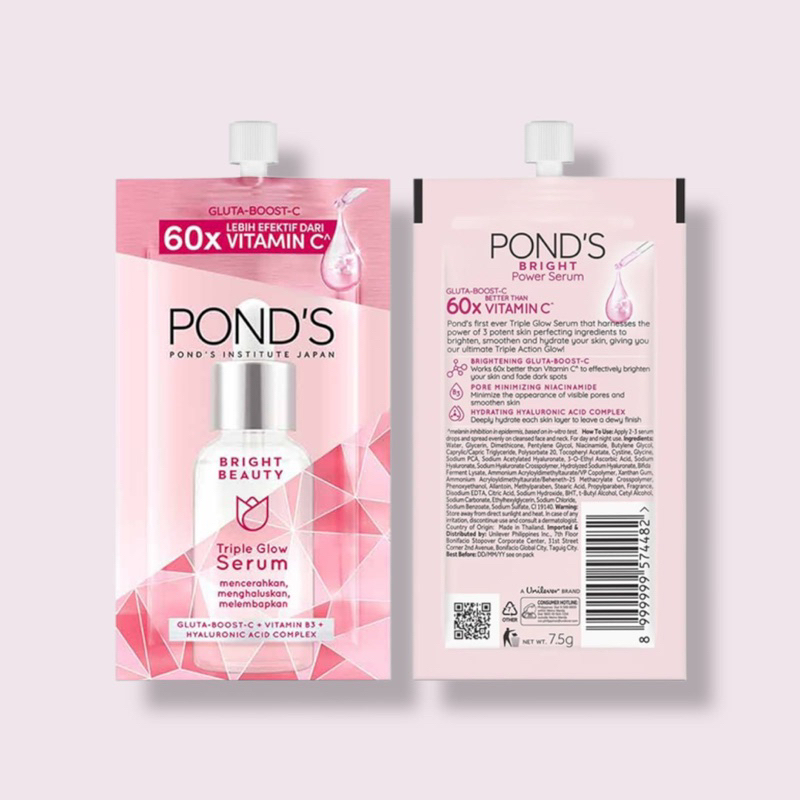 Jual POND’S Bright Beauty Triple Glow Serum Sachet 7,5g Ponds sachet ...