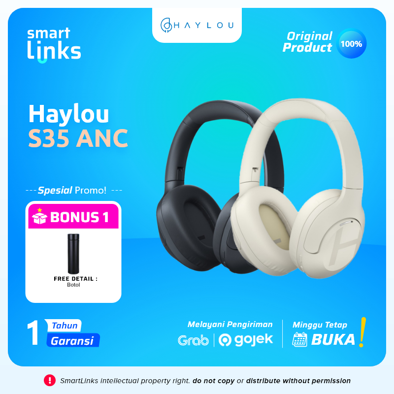 Haylou S35 ANC Hi-Res Headphone Headset Bluetooth Wireless Active