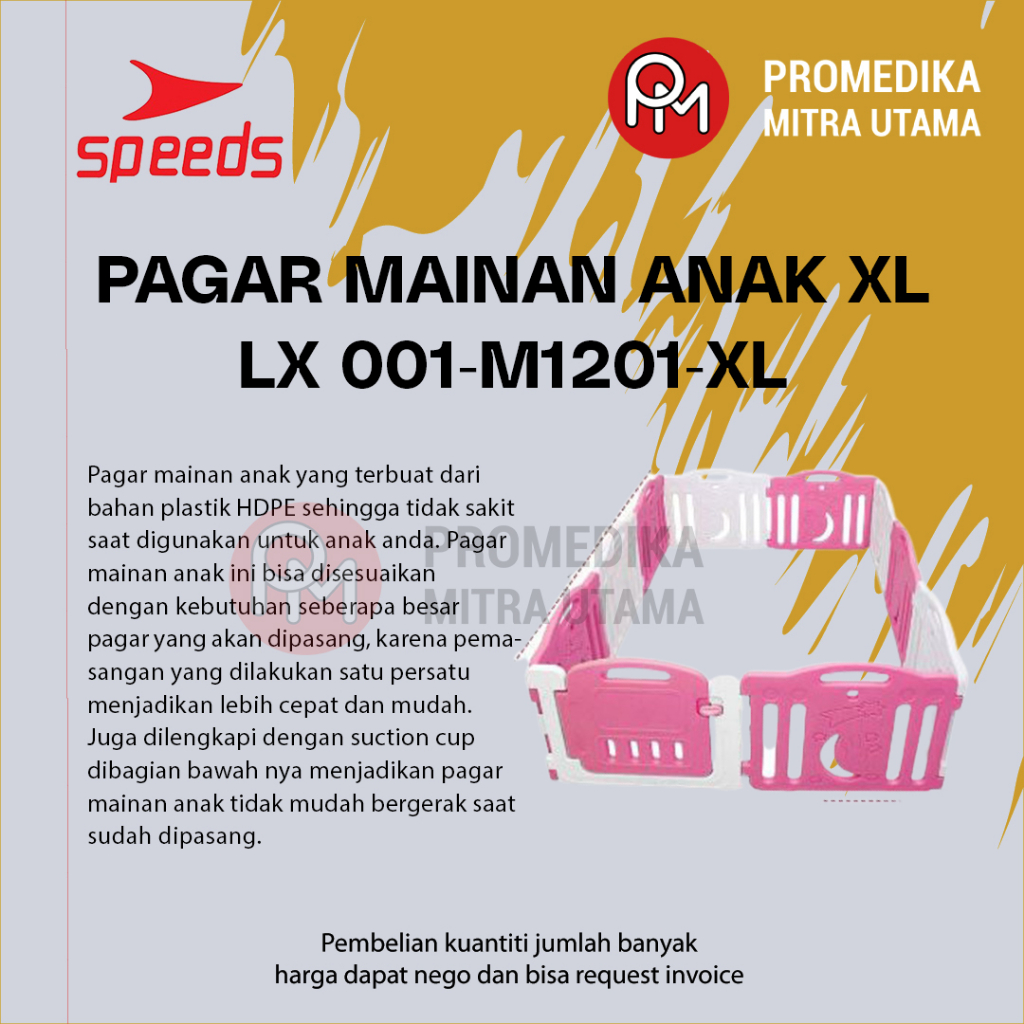 Jual PAGAR MAINAN ANAK XL LX 001-M1201-XL untuk kebutuhan ruang anak rs
