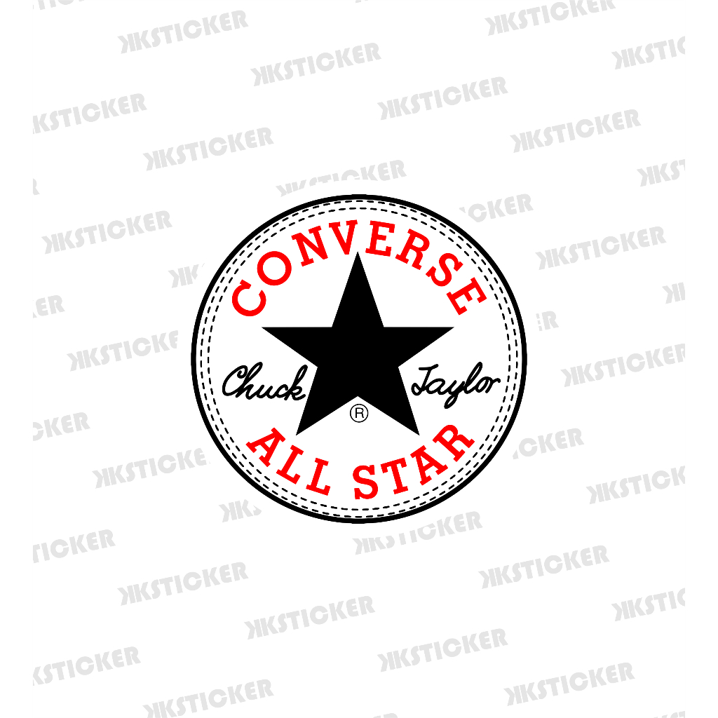 Jual Sticker Converse - Chuck Taylor | Stiker Vinyl Anti air + Laminasi ...