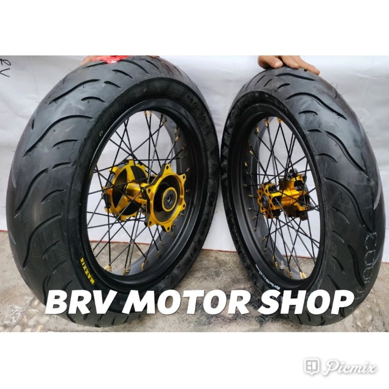 Jual Paket Velg Super Moto Crf L Honda Crf Dan Full Set Ban Shopee