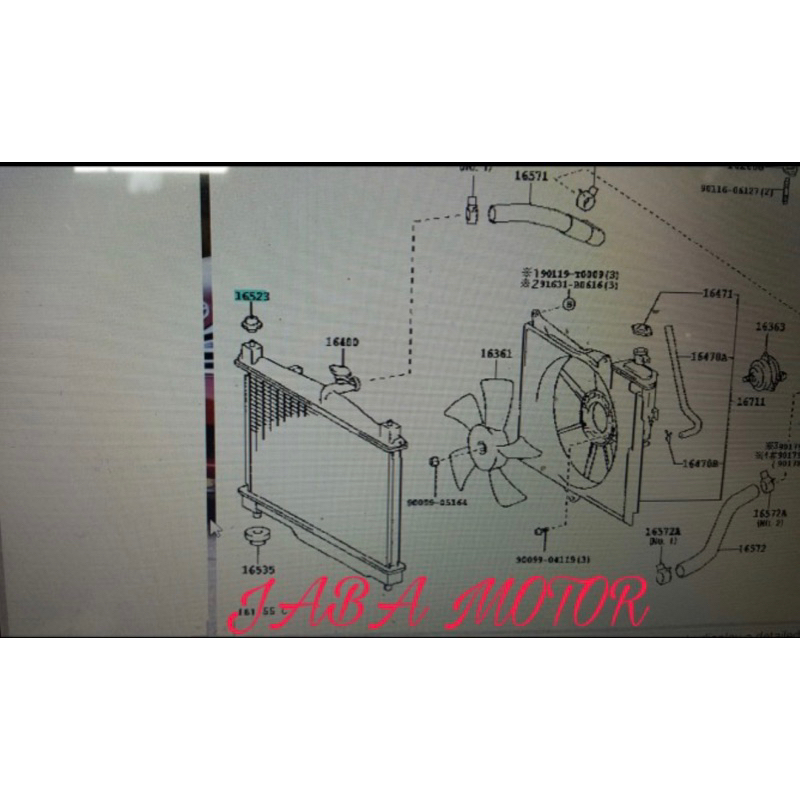Jual Karet gromet dudukan radiator Vios-Limo gen 1 bagian atas original ...