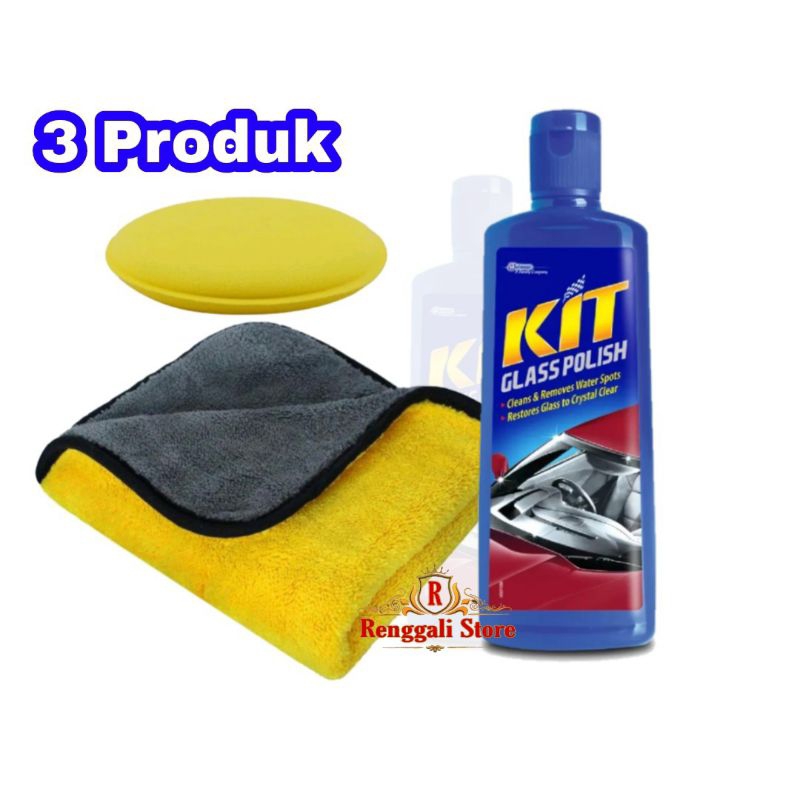 Jual Paket Kit Glass Polish/penghilang jamur kaca/Goresan halus
