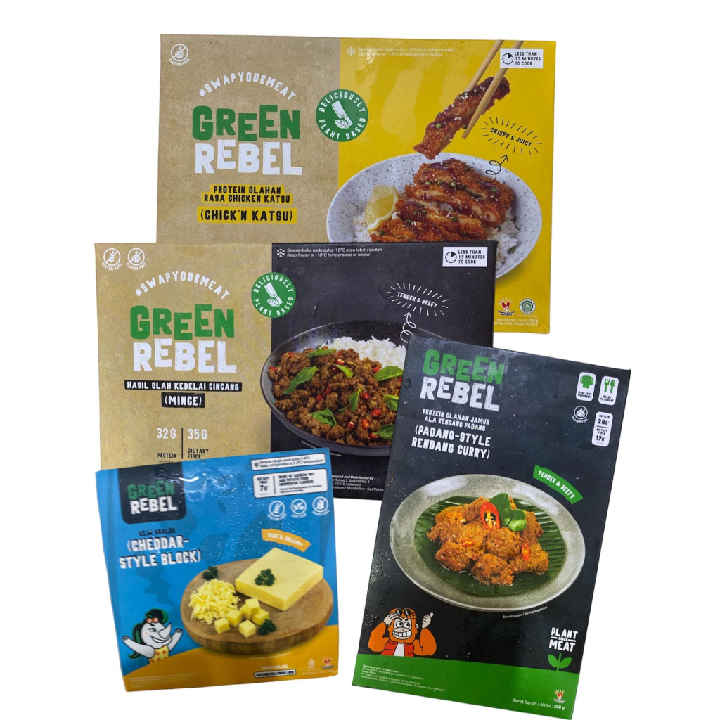 Jual Green Rebel Beefless Mince Chicken Katsu Cheddar Style Rendang ...