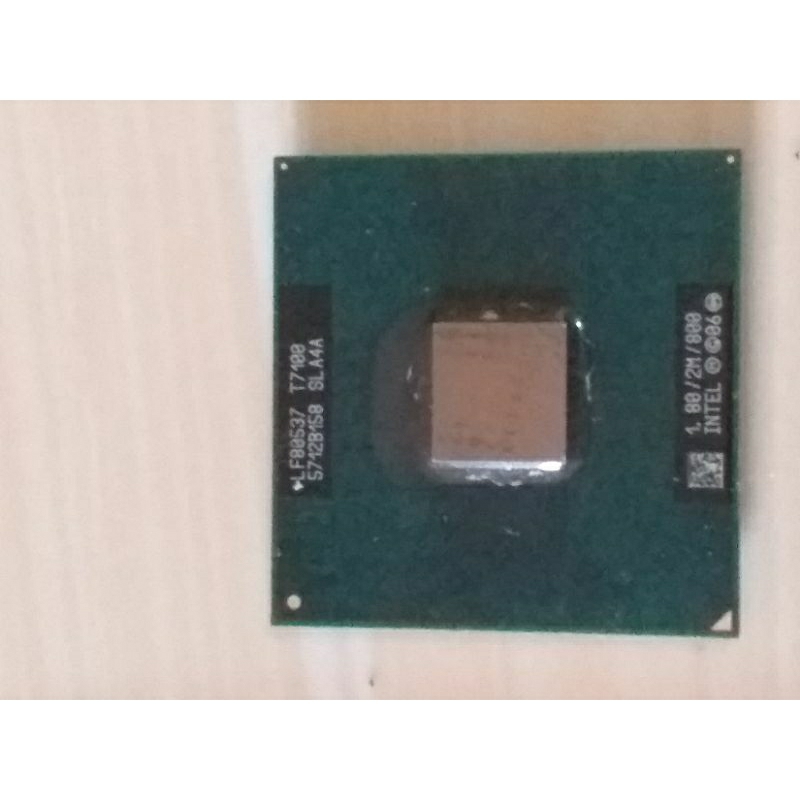 CPU CORE 2 DUO MOBILE T7100 SLA4A 1,80 GHz LF80537 PROCESSEUR INTEL