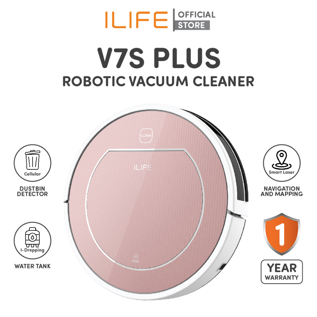 Jual iLife V7s Plus Vacuum Cleaner Otomatis/Robot Cleaner dengan remote