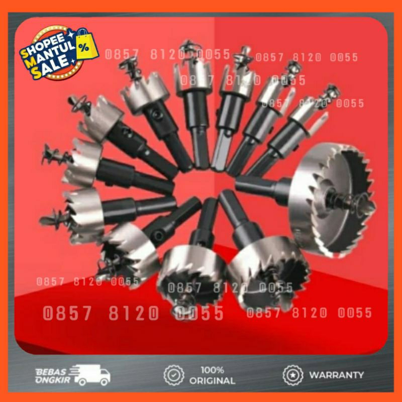 Jual Kugel Mata Bor Mm Hole Saw Hss Pembolong Besi Kayu Plastik Mm Shopee Indonesia