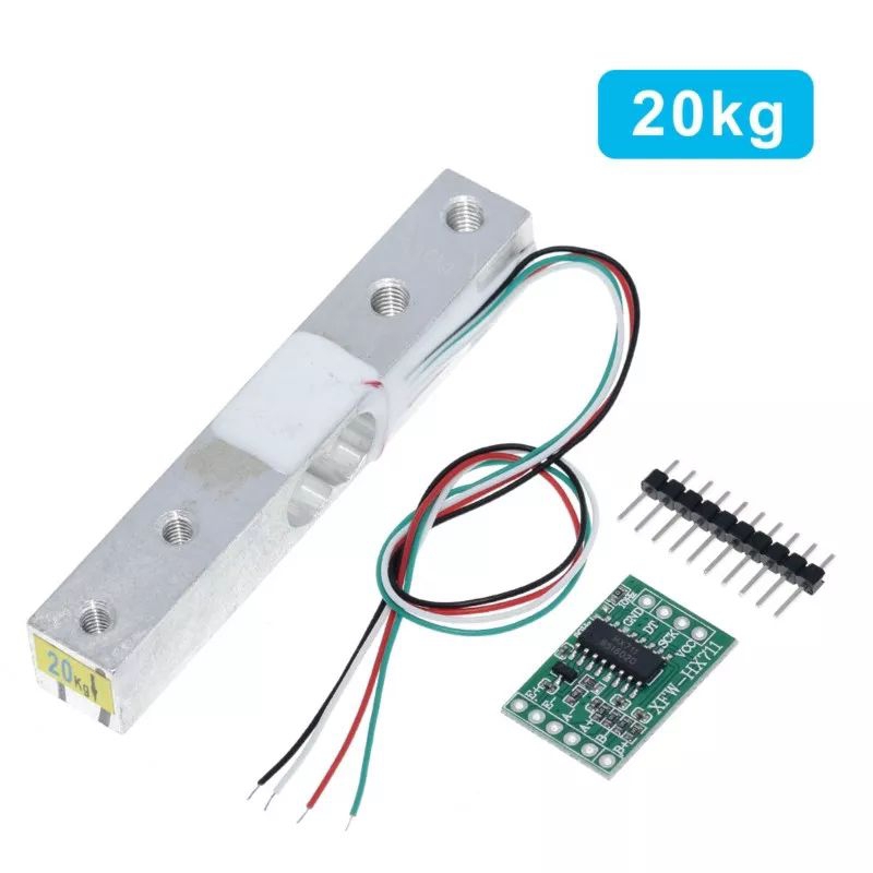 Jual sensor berat load cell timbangan 20 kg dan driver hx711 | Shopee ...