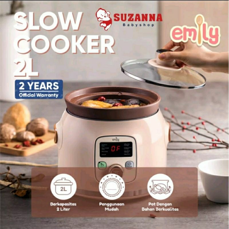 Jual Emily Slow Cooker Mpasi 2L Suzanna Shopee Indonesia