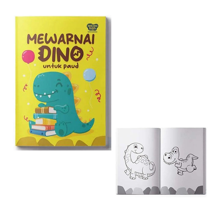 Jual Amazing Kids Dino Untuk Anak PAUD TK Buku Mewarnai | Shopee Indonesia