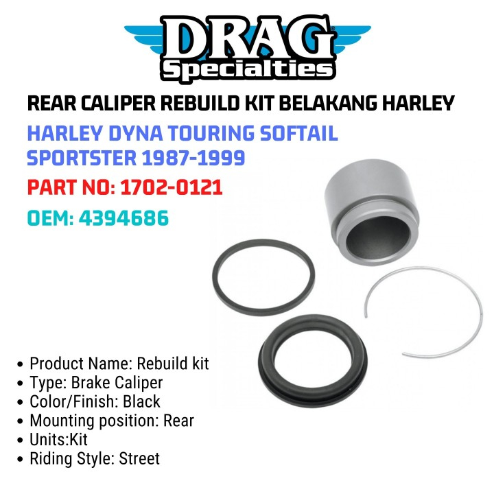 Jual REAR CALIPER REBUILD KIT BELAKANG HARLEY FOR HARLEY DYNA TOURING