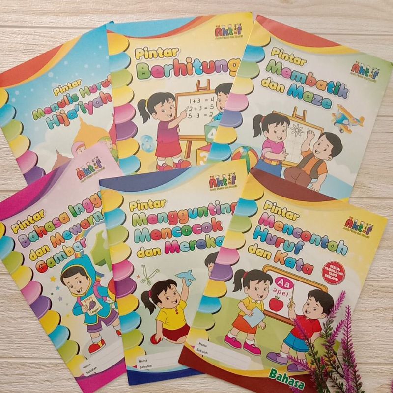 Jual 1 Set Buku Belajar Materi PAUD TK Lengkap | Shopee Indonesia