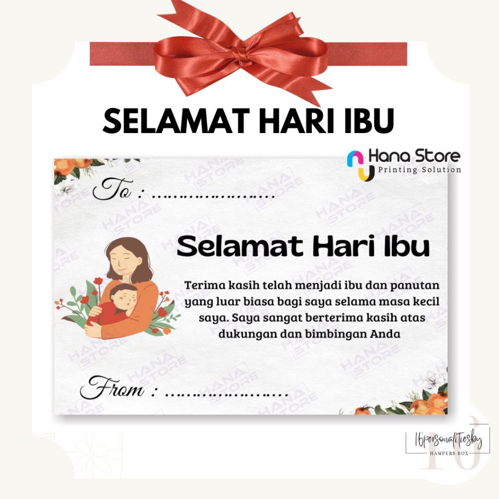 Jual GREETING CARD HAPPY MOTHER'S DAY - GIFT CARD - KARTU UCAPAN HARI