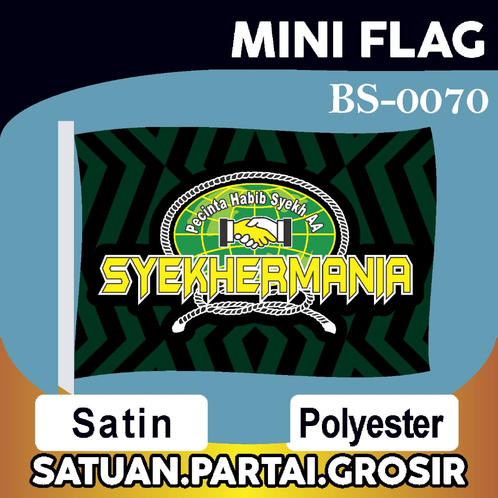 Jual Promo Cetak Bendera Printing Majelis Shalawat V Mini Flag