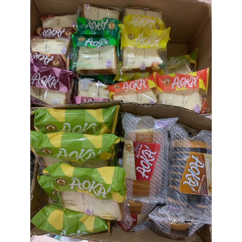 Jual [BISA INSTAN] ROTI PANGGANG AOKA LENGKAP VARIAN RASA READY STOCK ...