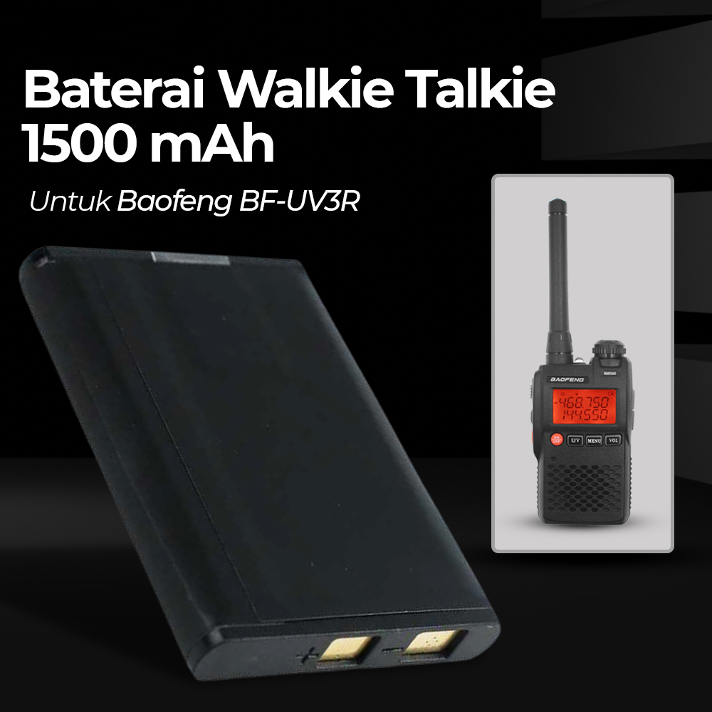 Jual Baterai Walkie Talkie Mah Bl For Baofeng Bf Uv R Black