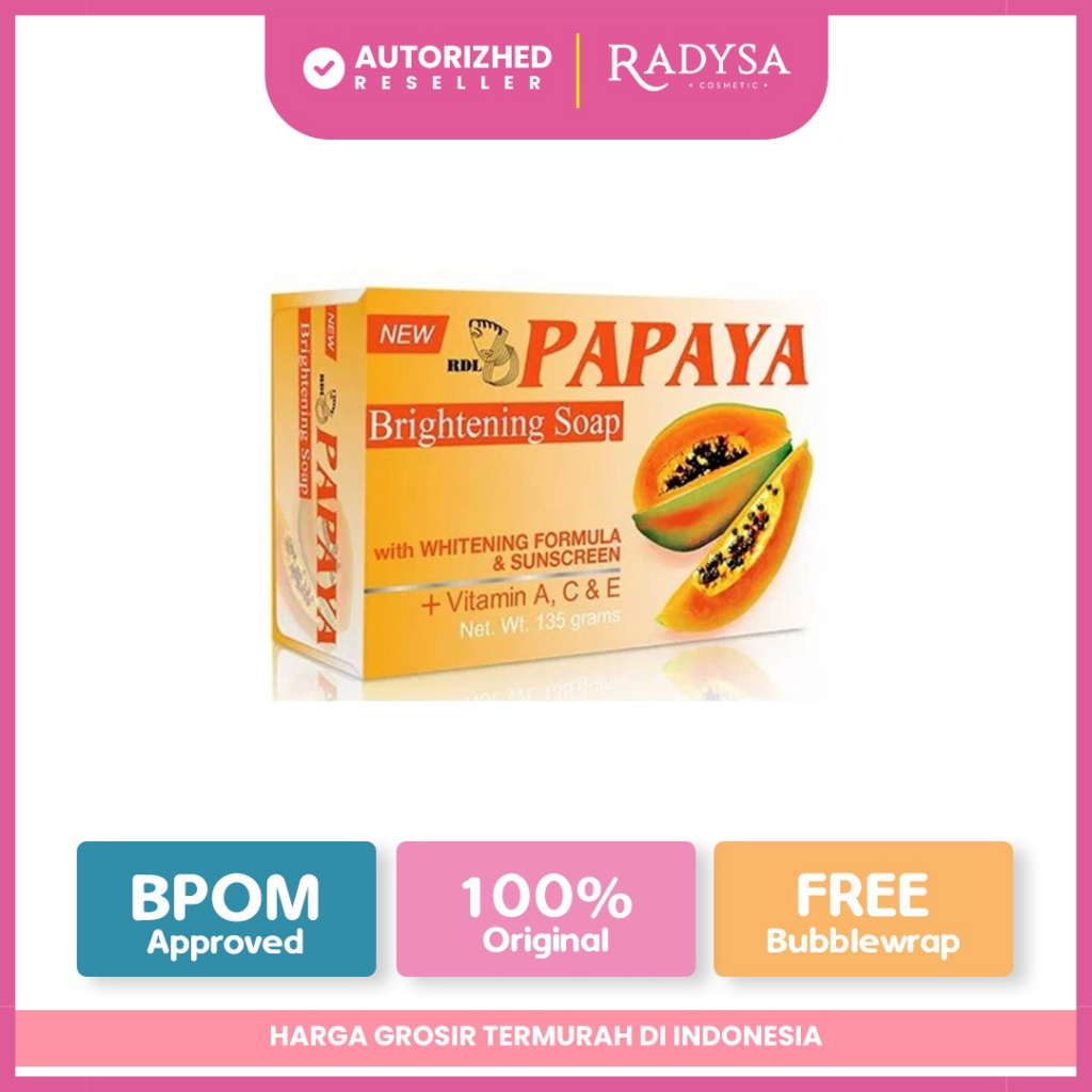 Jual 𝐑𝐀𝐃𝐘𝐒𝐀 - Sabun Papaya RDL Sari / Tata RBL Papaya Whitening Soap ...