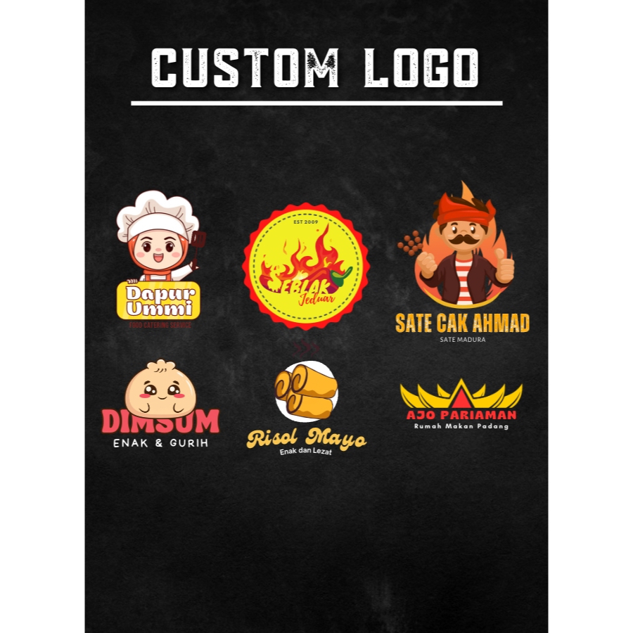 Jual Jasa Desain Logo Stiker Umkm Logo Terjangkau Desain Logo Murah Costume Logo Simpel 6640